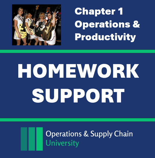 Homework Support Ch01: Operations & Productivity (Digital Download)