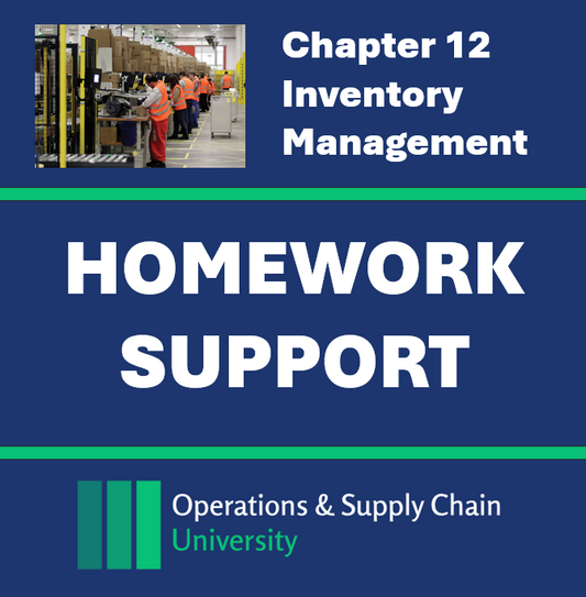 Homework Support Ch12: Inventory Management (Digital Download)